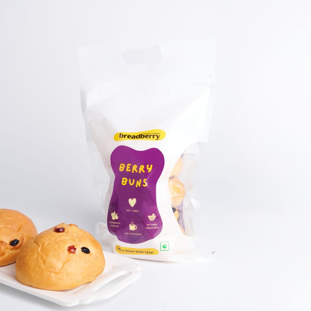 Breadberry Berry Buns pack with buns