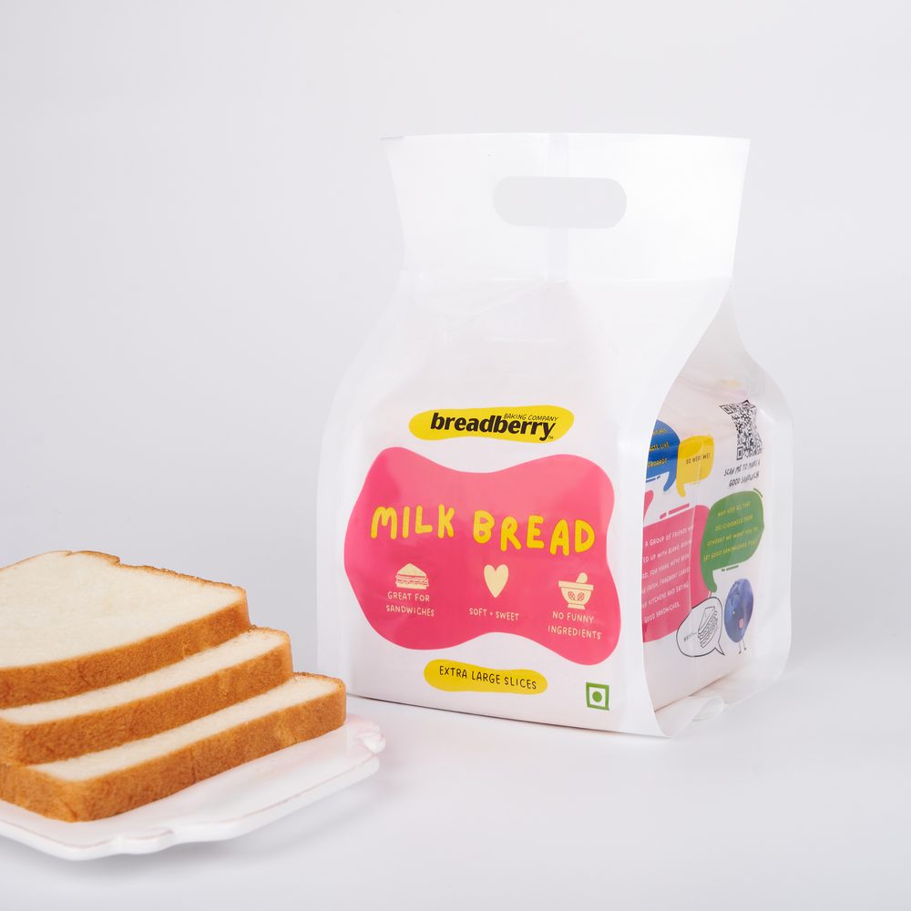 Breadberry Milk Bread pack with slices