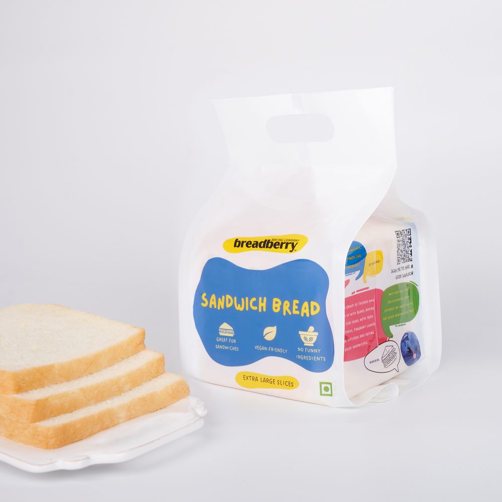 Breadberry Sandwich Bread pack with slices