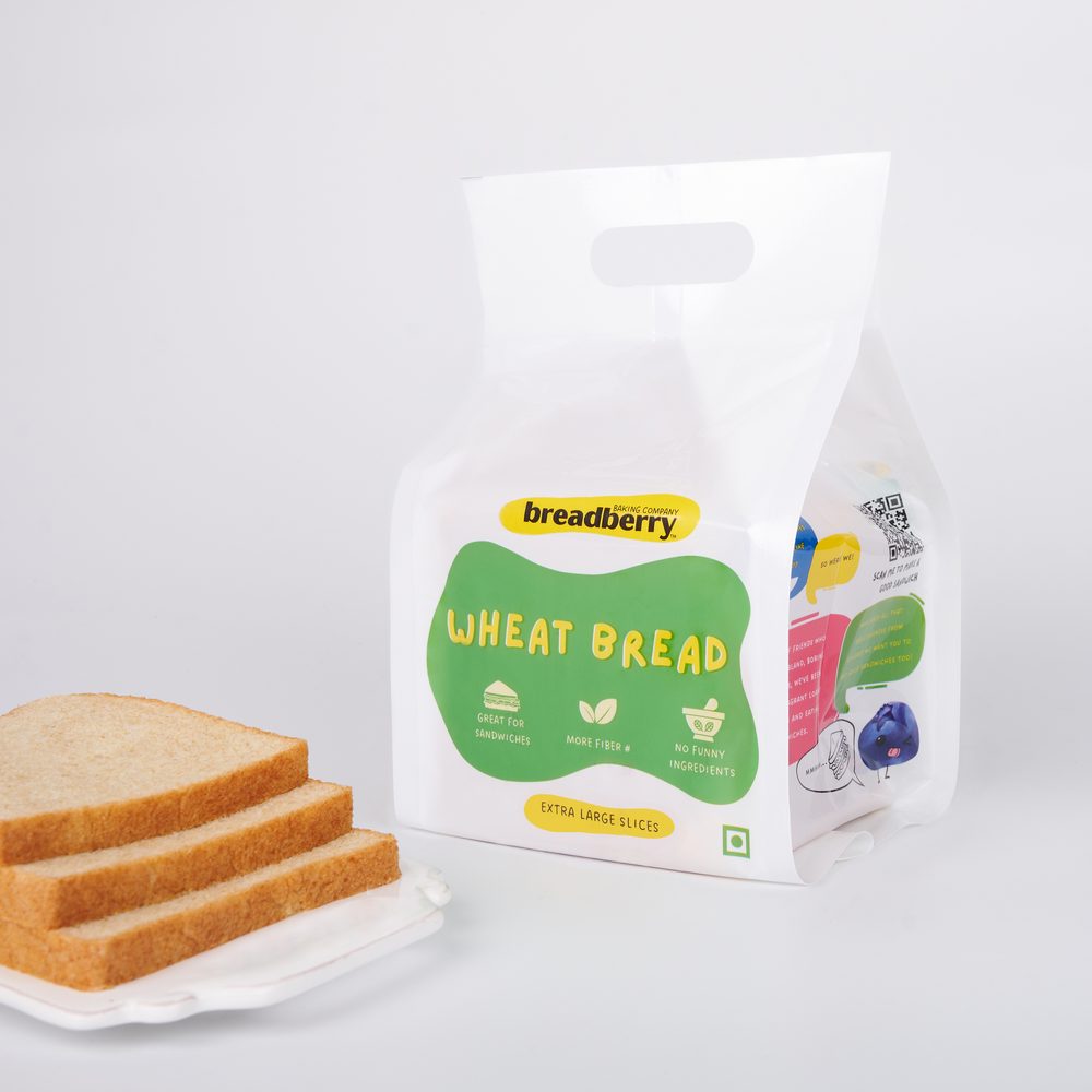 Breadberry Wheat Bread pack with slices